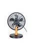 Der Unold Tischventilator Black Steel, ein schwarzer elektrischer Tischventilator mit rundem Metallg Produktbild-Vorschau