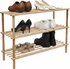 Relaxdays Schuhregal Bambus, 3 Ebenen, für 9 Paar Schuhe, Produktbild-Vorschau 1