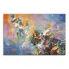 DEQORI Hybrid Leinwand Bild 90x60 cm 'Abstraktes Feuerwerk' Produktbild-Vorschau 2