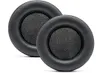 Two black ear pads for headphones are shown on a white background. Produktbild-Vorschau