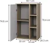 Vicco Hängeschrank Berno, 50.1 x 78.4 cm mit 3 offenen Produktbild-Vorschau 2