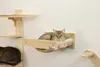 Hamac mural en bois, 38 x 33,5 x 16 cm, naturel/gris, Kerbl Voir les images du produit 5