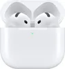 A pair of white wireless earbuds in an open charging case, with a small green indicator light on the front of the case. Náhľad obrázku produktu