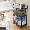 Stołek pod drukarkę COSTWAY na kółkach, 3-poziomowy stojak Podgląd zdjęcia produktu 8