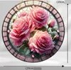 GKA XL Sonnenfänger Rosen rosa 20 cm Buntglas Lichtfänger Produktbild-Vorschau 4