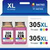 INKFIND 305XXL Druckerpatronen Kompatibel für HP305 HP305XL Produktbild-Vorschau 1