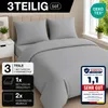 Komfortec Premium Bettwäsche 200x200 cm Bettbezug + 80x80 Produktbild-Vorschau 2
