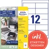 AVERY Zweckform 6123 Etichetta universale 97x42,3 bianco Anteprima dell’immagine prodotto 2