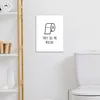 MuchoWow® - Leinwandbilder - Sprichwort - Toilettenpapier - Produktbild-Vorschau 3