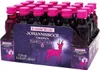 A display box of small bottles of St. Hubertus Johannisbeer Tropfen Beeren Likör. Produktbild-Vorschau