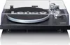 A product shot of a Lenco turntable on a reflective surface. Produktbild-Vorschau