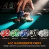 SPORTNOW Pokerkoffer Pokerset mit 400 Chips 11,5 Gramm 2 Produktbild-Vorschau 5