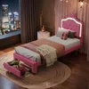 INONEFT Kinderbett 90x200 cm mit LED, Einzelbett mit Produktbild-Vorschau 5