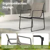 COSTWAY Set di mobili da giardino a 3 pezzi, tavolo bistrot Anteprima dell’immagine prodotto 6