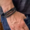 MARTIN1985 Hochwertiges Echtleder Armband Schwarze Produktbild-Vorschau 3