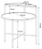 Beistelltisch ’Fyresdal’ Metallgestell 68 x 62 cm Produktbild-Vorschau 7