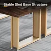 A close-up view of a desk's leg structure, highlighting its stability. Anteprima dell’immagine prodotto