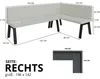 Eckbank Akiko Metal A -196x142-Rechts-Inari96- Produktbild-Vorschau 3