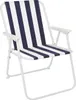 Campingstuhl Outdoor Klappstuhl Gartenstuhl Blau/Weiß Produktbild-Vorschau 1