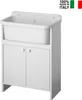 Waschbecken für den Außenbereich 55x34cm 2 Türen Pancrazio Produktbild-Vorschau 2