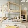 MODFU Etagenbett Kinderbett 90x200cm&140x200cm mit Fenster, Produktbild-Vorschau 3