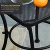 Gartentisch Metall wetterfest Mesh-Design, Beistelltisch Produktbild-Vorschau 5