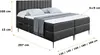 ALTDECOR  Boxspringbett mit Schwarz Füßen, Matratze und Produktbild-Vorschau 6