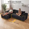 GLP Modulares Ecksofa 256 cm aus Cord, 4-Sitzer mit Produktbild-Vorschau 6