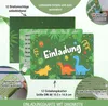 12 Einladungskarten inkl. Umschläge "Dino Party" Produktbild-Vorschau 2