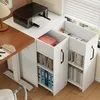 Merax kleines Bücherregal mit Rollen, mobiles Standregal Produktbild-Vorschau 1