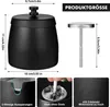 Aschenbecher, Tischaschenbecher, Edelstahl Aschenbecher mit Produktbild-Vorschau 6