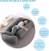 Coussin de grossesse, en forme de J, pour tout le corps, Voir les images du produit 4