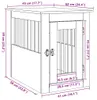 vidaXL Nábytok pre psov čierny dub 45 x 62 x 59 cm materiál Náhľad obrázku produktu 8