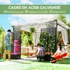 Outsunny Jardiniššre avec treillis, brise-vue, lit Voir les images du produit 3