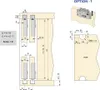 Kit de ferrures pour Flow2 2 portes coulissantes et armoire Voir les images du produit 4