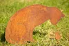 Rost Gartenstecker Katze und Vogel 50 x 43 cm Edelrost Produktbild-Vorschau 2
