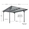 Juskys Carport mit Flachdach 5x3 m - Überdachung aus Produktbild-Vorschau 21
