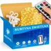 LED Lichtervorhang 3x3m Warmweiß USB mit Fernbedienung 300 Produktbild-Vorschau 1