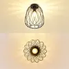 ZMH Lampa Sufitowa Czarna Vintage Lampa Sufitowa 1 Płomień Podgląd zdjęcia produktu 6