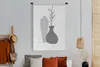 MuchoWow® Wandteppich Wandbehang Zeichnung - Pflanze - Produktbild-Vorschau 4