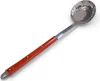 A slotted spoon with a wooden handle against a white background. Produktbild-Vorschau