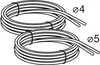 Tubo flessibile dell'aria Geberit, 2 m, doppio, 1 pz. Anteprima dell’immagine prodotto 3