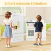 Kuchnia dla dzieci COSTWAY z lodówką, drewniana kuchnia do Podgląd zdjęcia produktu 8