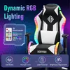 A gaming chair with dynamic RGB lighting. Podgląd zdjęcia produktu