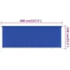Roleta zewnętrzna vidaXL 400 x 140 cm, niebieska, z HDPE Podgląd zdjęcia produktu 7