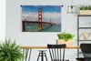 MuchoWow® Wandteppich Wandbehang Blick auf die Golden Gate Produktbild-Vorschau 2