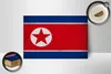 Holzschild Flagge Nordkorea 18x12 cm North Korea Vintage Produktbild-Vorschau 3