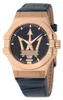 Maserati Herren Uhr POTENZA Analog Leder Armband blau Produktbild-Vorschau 22