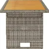 Tavolo da giardino grigio 100x50x43/63 cm in legno di Anteprima dell’immagine prodotto 4