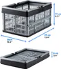 Kleine klappbare Klappbox mit Griff - 2er Set 16 L, grau, Produktbild-Vorschau 4